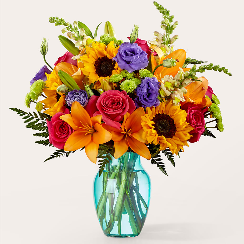 Double Rainbow Bouquet – ANTOSZYK'S GARDEN CENTER & FLORIST SHOP, Butler PA