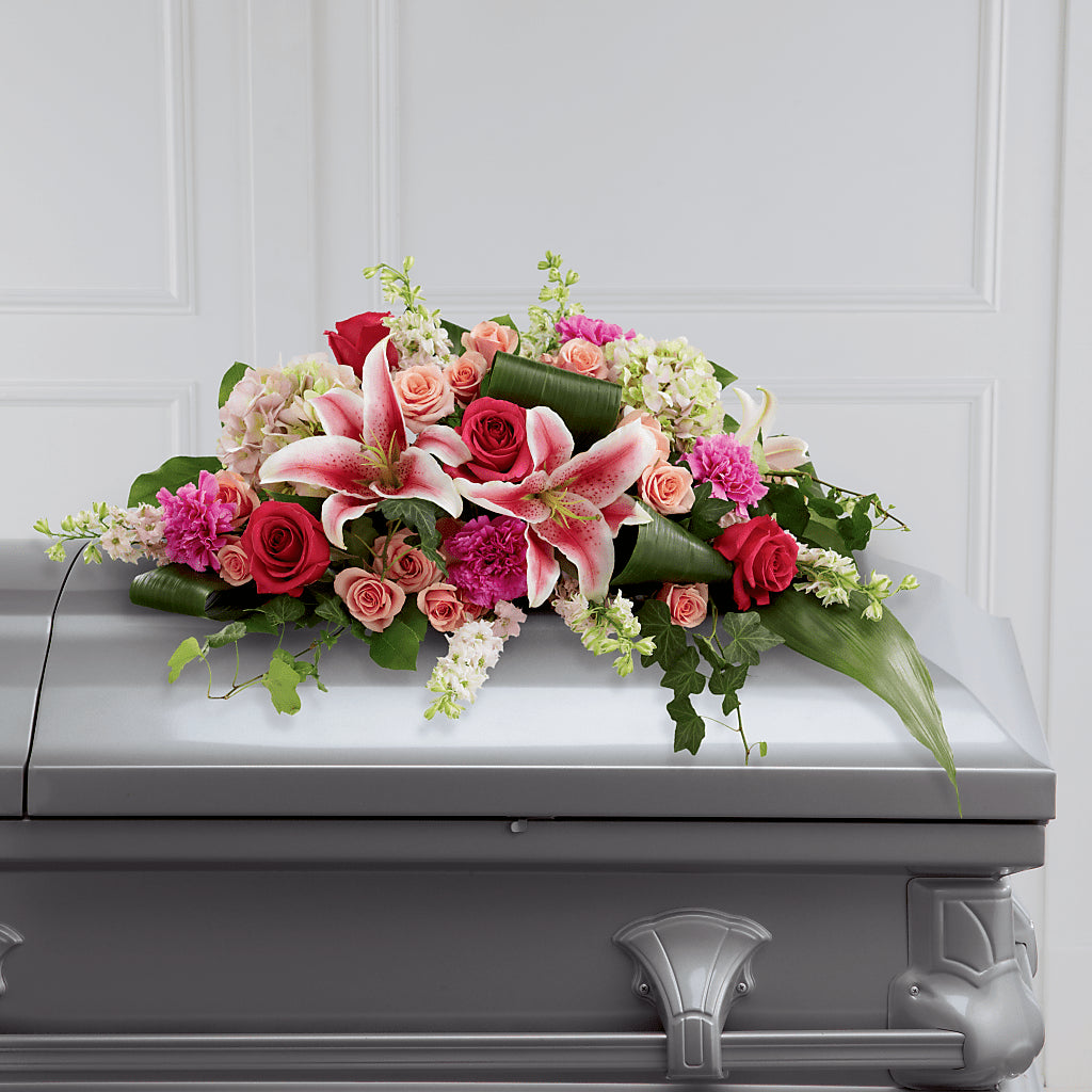 Splendid Grace Casket Spray – ANTOSZYK'S GARDEN CENTER & FLORIST SHOP, Butler PA