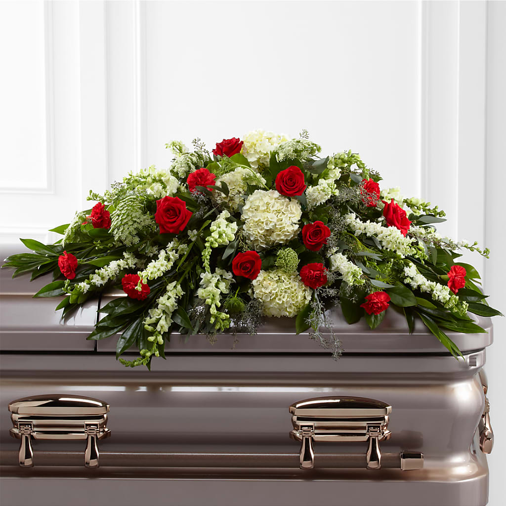 Sincerity Casket Spray – ANTOSZYK'S GARDEN CENTER & FLORIST SHOP, Butler PA