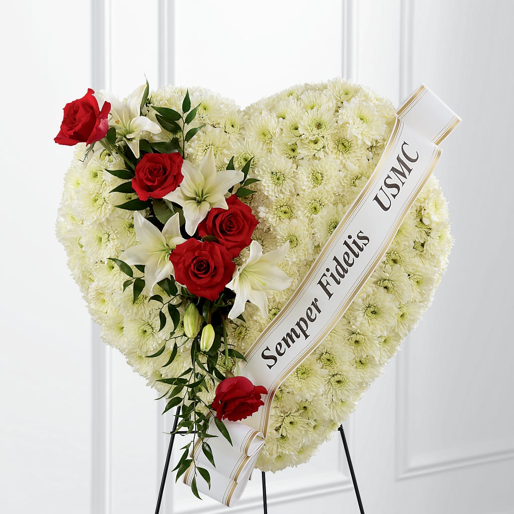 Heartfelt Hero Standing Heart – ANTOSZYK'S GARDEN CENTER & FLORIST SHOP, Butler PA