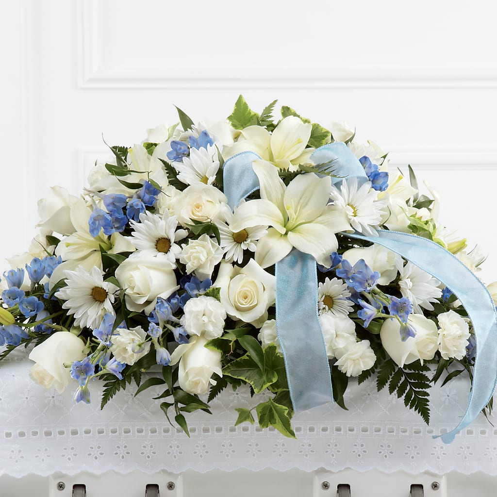 Tender Treasure Casket Spray – ANTOSZYK'S GARDEN CENTER & FLORIST SHOP, Butler PA