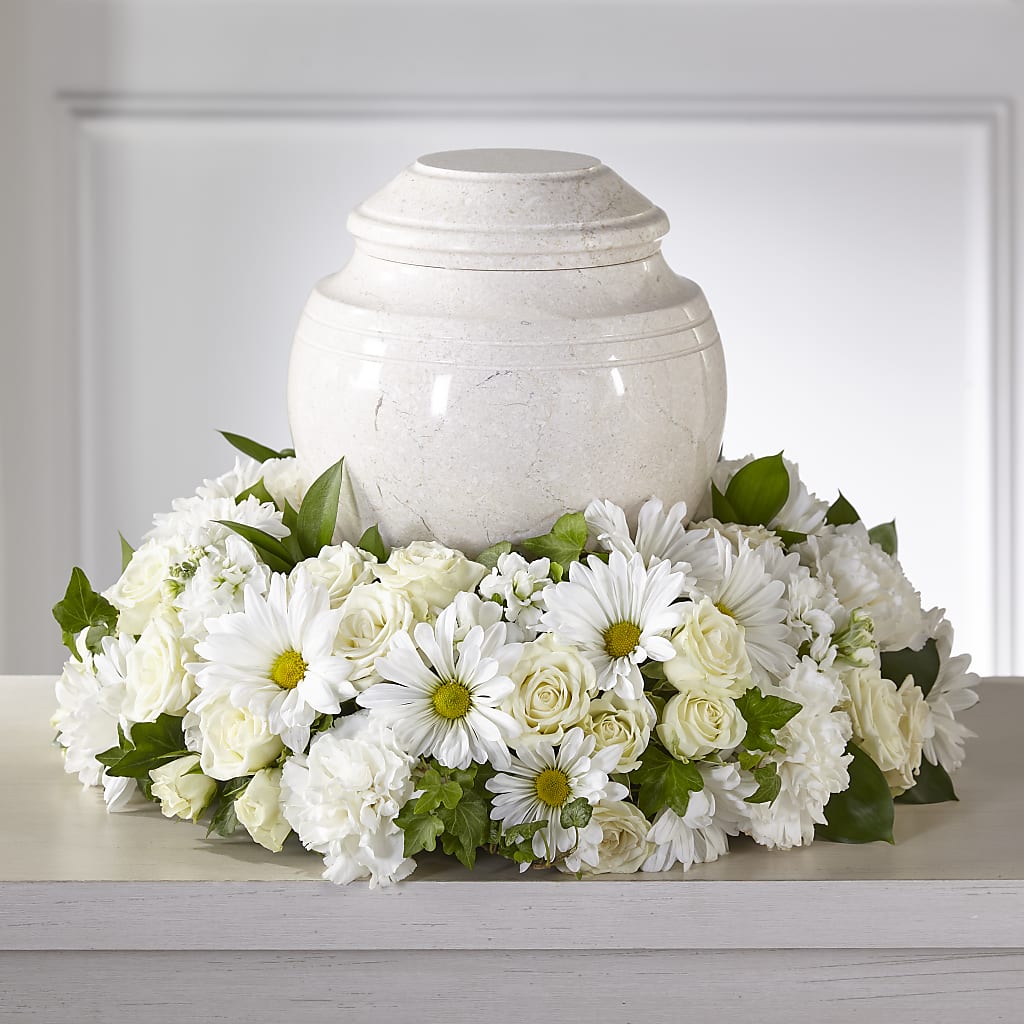 Ivory Gardens Cremation Adornment – ANTOSZYK'S GARDEN CENTER & FLORIST SHOP, Butler PA