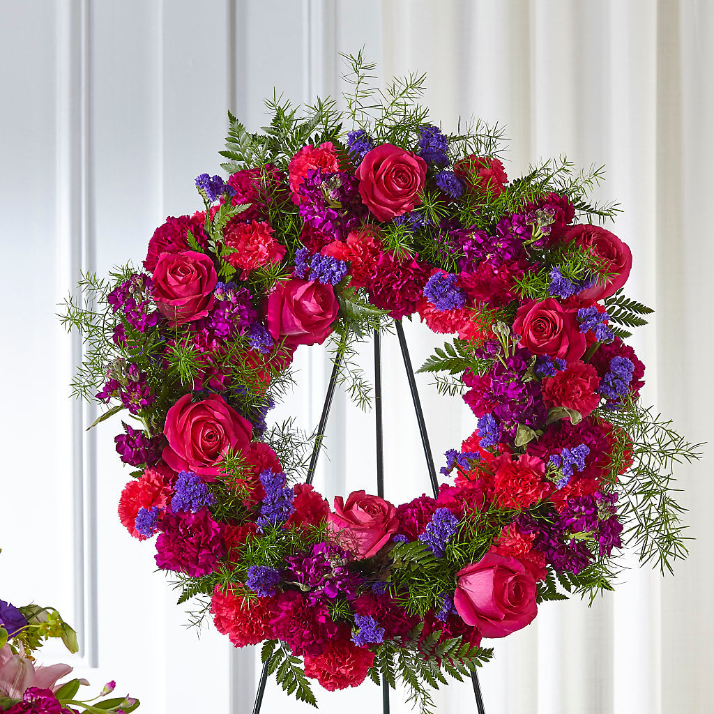 Calming Colors Wreath – ANTOSZYK'S GARDEN CENTER & FLORIST SHOP, Butler PA