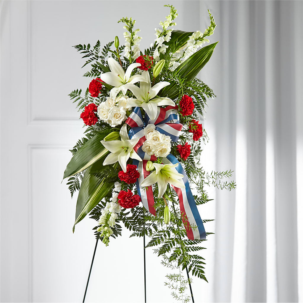 Stars of Life Standing Spray – ANTOSZYK'S GARDEN CENTER & FLORIST SHOP, Butler PA