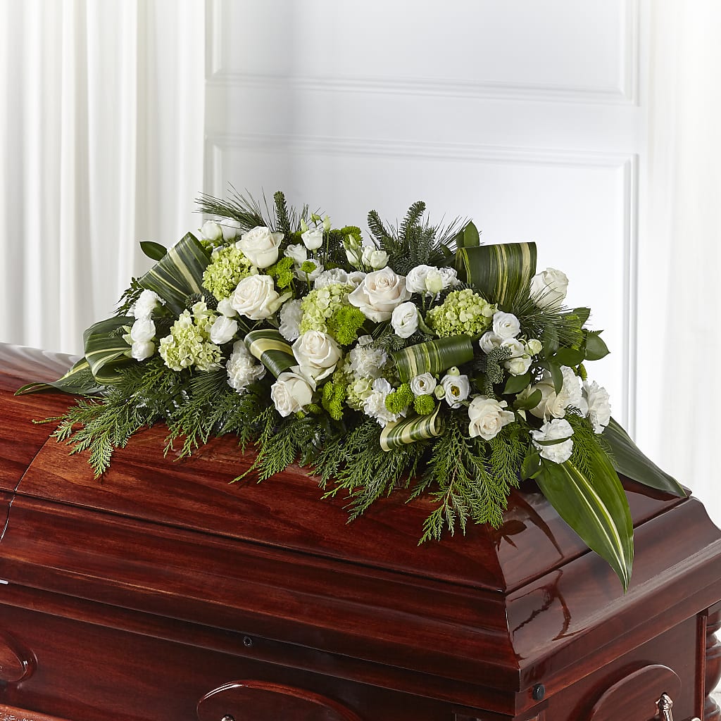Hopeful Gesture Casket Spray – ANTOSZYK'S GARDEN CENTER & FLORIST SHOP, Butler PA