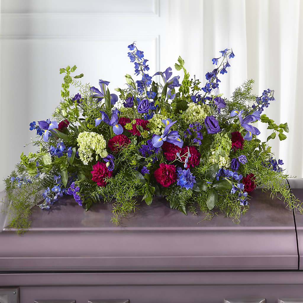 Always Treasured Casket Spray – ANTOSZYK'S GARDEN CENTER & FLORIST SHOP, Butler PA