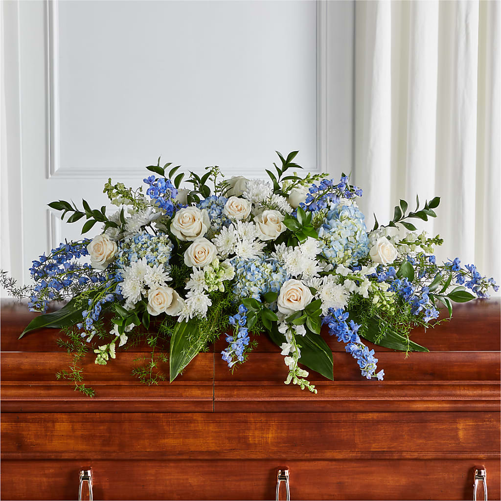 Timeless Essence Casket Spray – ANTOSZYK'S GARDEN CENTER & FLORIST SHOP, Butler PA