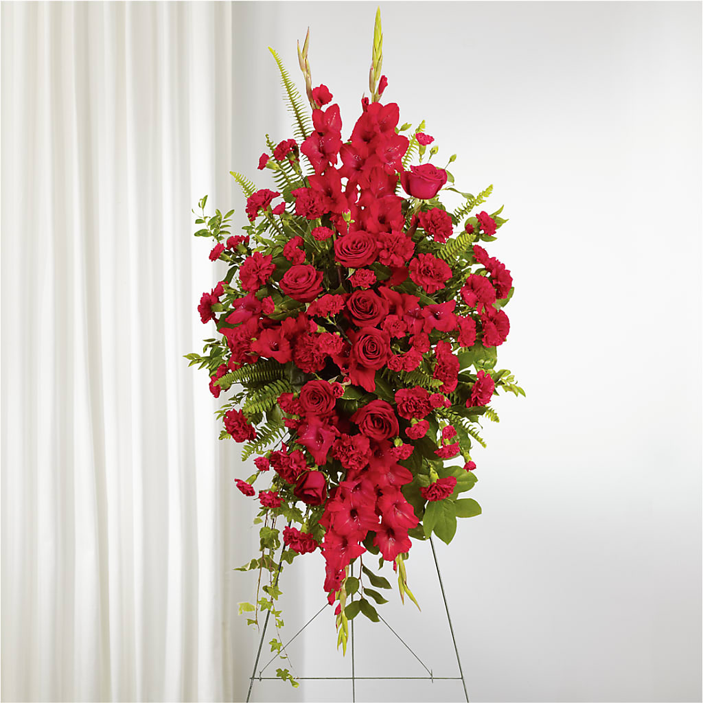 From the Heart Standing Spray – ANTOSZYK'S GARDEN CENTER & FLORIST SHOP, Butler PA