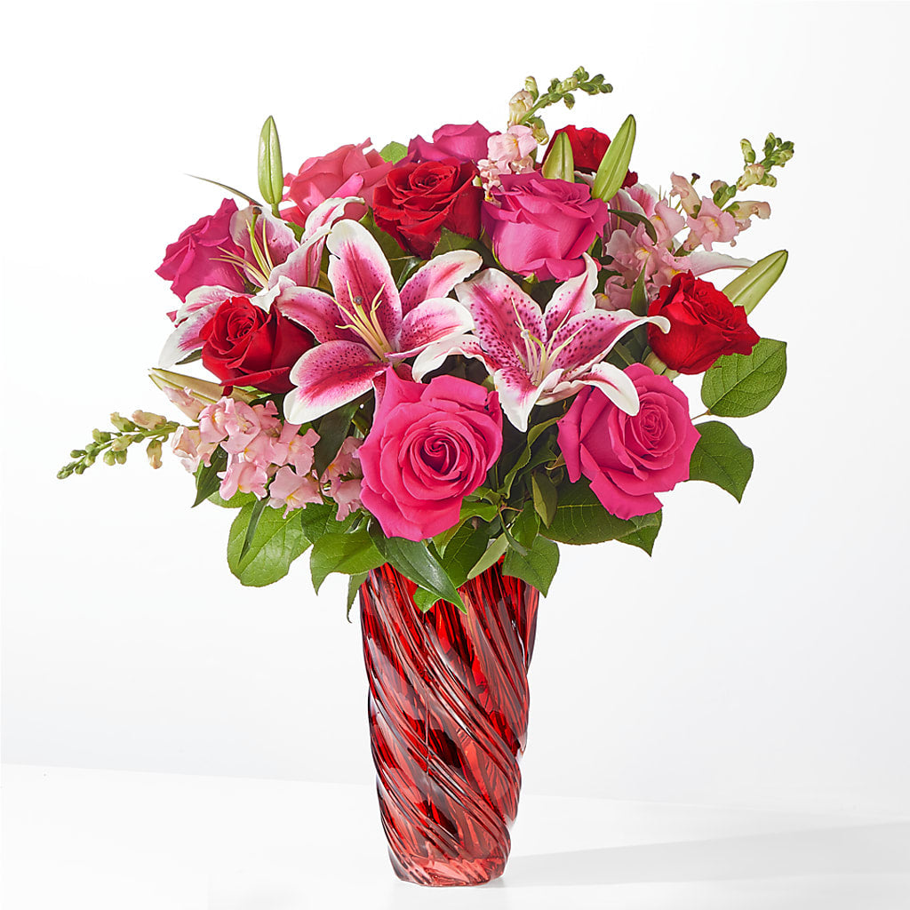 Always You Bouquet with Luxe Swirl Vase – ANTOSZYK'S GARDEN CENTER & FLORIST SHOP, Butler PA