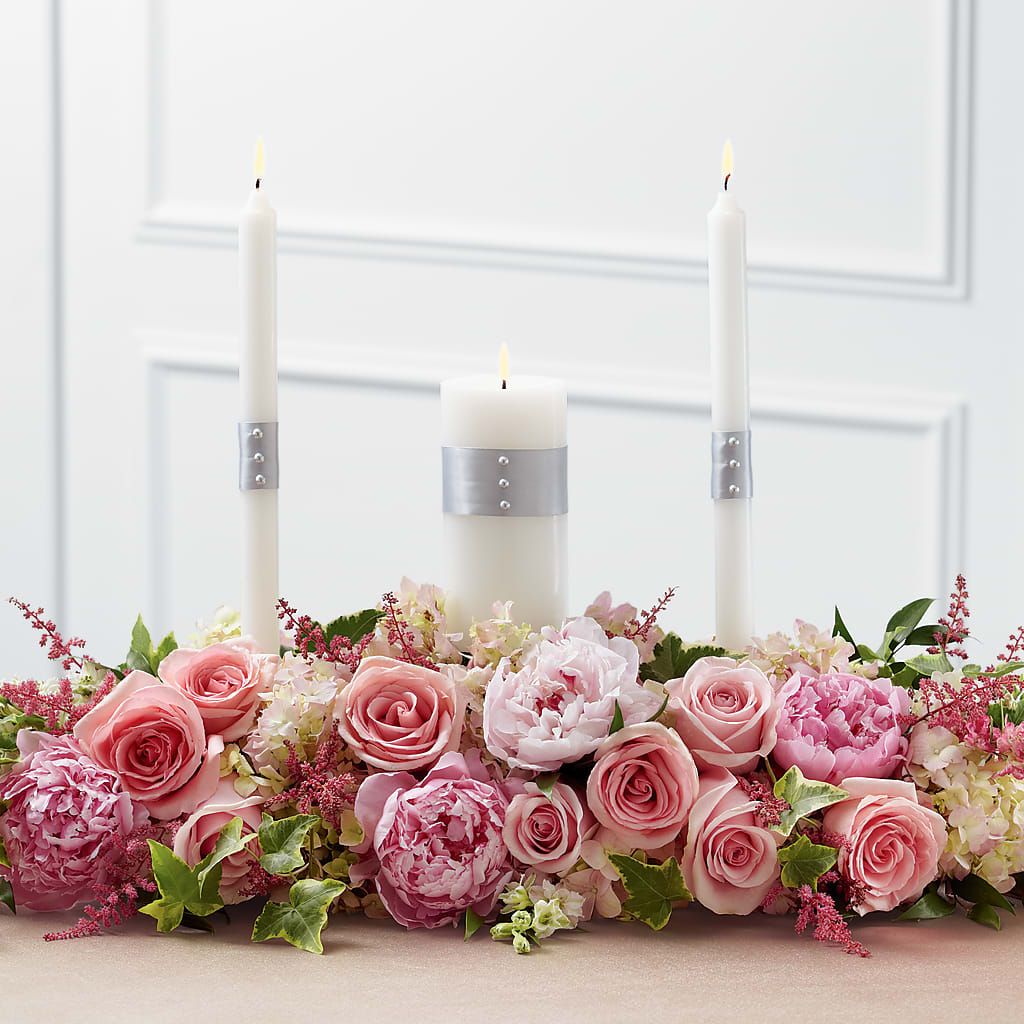 Worldwide Romance Unity Candle Arrangement – ANTOSZYK'S GARDEN CENTER & FLORIST SHOP, Butler PA