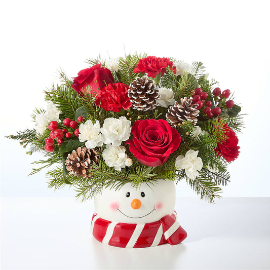 Jolly Snowman Bouquet – ANTOSZYK'S GARDEN CENTER & FLORIST SHOP, Butler PA