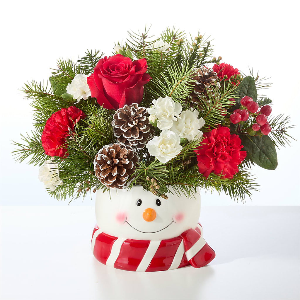 Jolly Snowman Bouquet – ANTOSZYK'S GARDEN CENTER & FLORIST SHOP, Butler PA