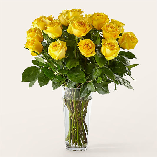 Long Stem Yellow Rose Bouquet – ANTOSZYK'S GARDEN CENTER & FLORIST SHOP, Butler PA