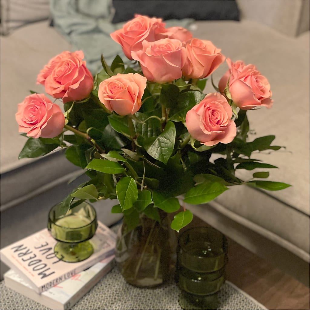 Long Stem Pink Rose Bouquet – ANTOSZYK'S GARDEN CENTER & FLORIST SHOP, Butler PA