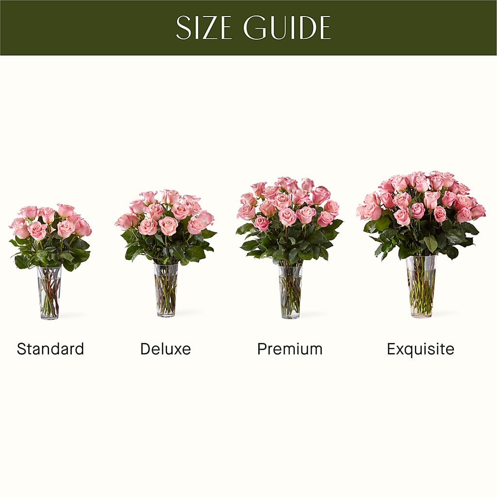 Long Stem Pink Rose Bouquet – ANTOSZYK'S GARDEN CENTER & FLORIST SHOP, Butler PA