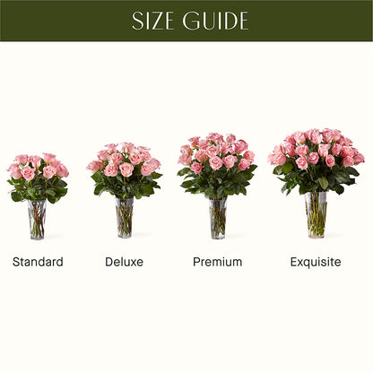 Long Stem Pink Rose Bouquet – ANTOSZYK'S GARDEN CENTER & FLORIST SHOP, Butler PA