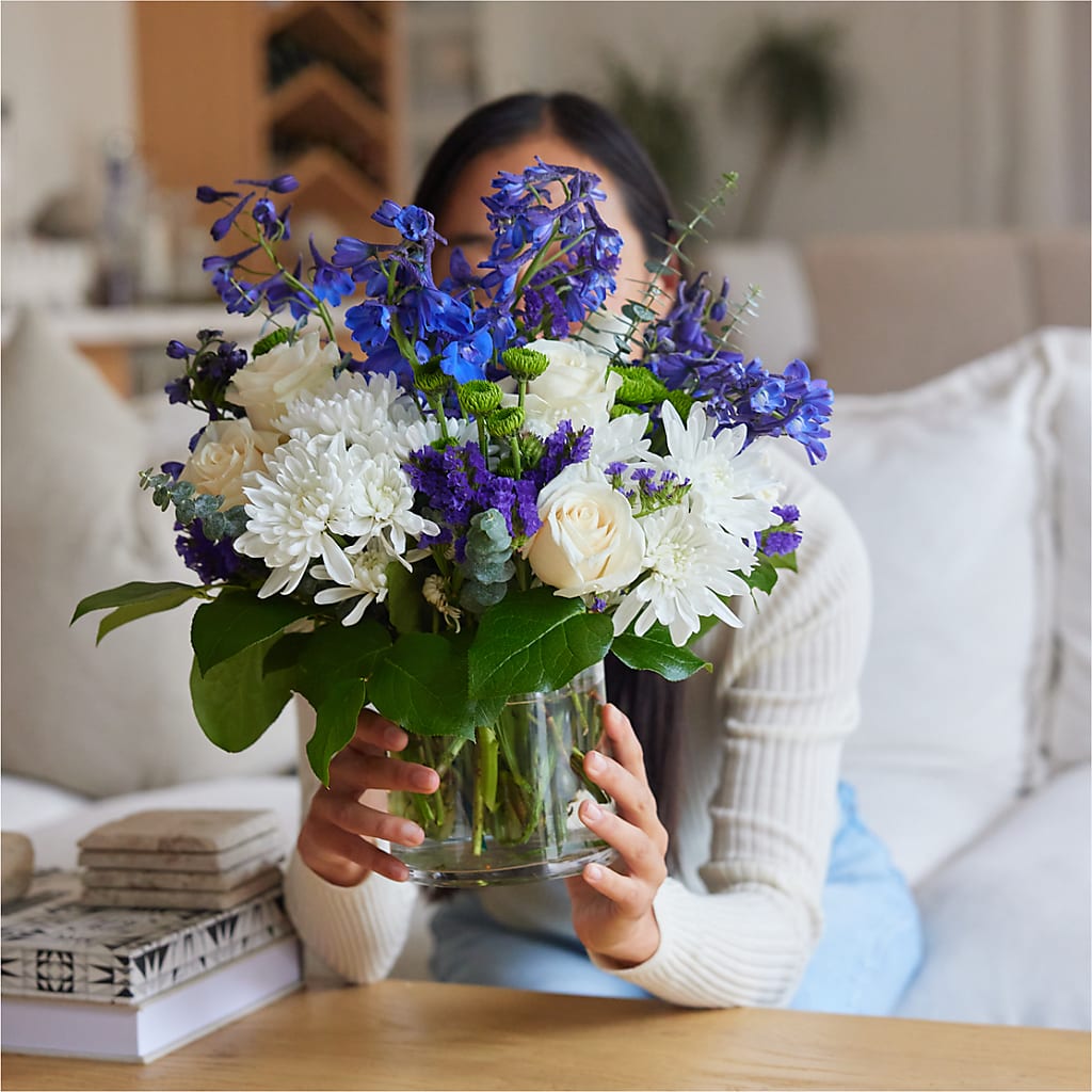Cerulean Waves Bouquet – ANTOSZYK'S GARDEN CENTER & FLORIST SHOP, Butler PA