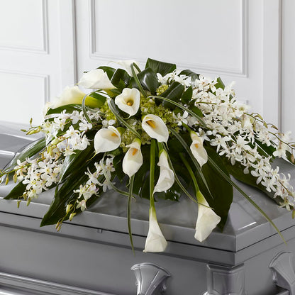 Angel Wings Casket Spray – ANTOSZYK'S GARDEN CENTER & FLORIST SHOP, Butler PA