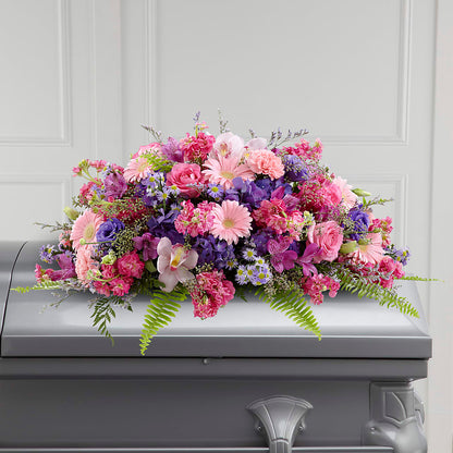 Glorious Garden Casket Spray – ANTOSZYK'S GARDEN CENTER & FLORIST SHOP, Butler PA