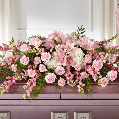 Life & Remembrance Casket Spray – ANTOSZYK'S GARDEN CENTER & FLORIST SHOP, Butler PA