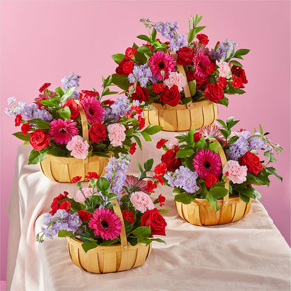 Pink Picnic Basket – ANTOSZYK'S GARDEN CENTER & FLORIST SHOP, Butler PA