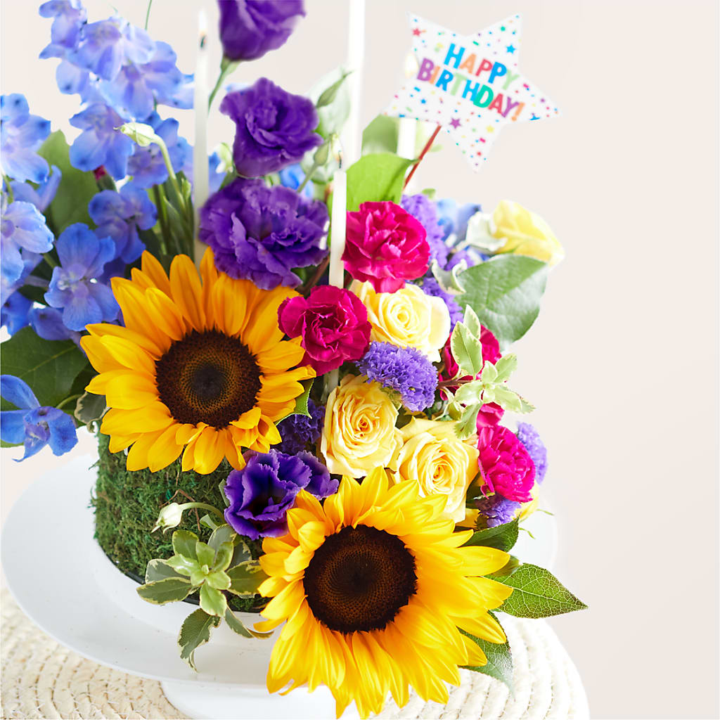 Star of the Day Floral Cake – ANTOSZYK'S GARDEN CENTER & FLORIST SHOP, Butler PA