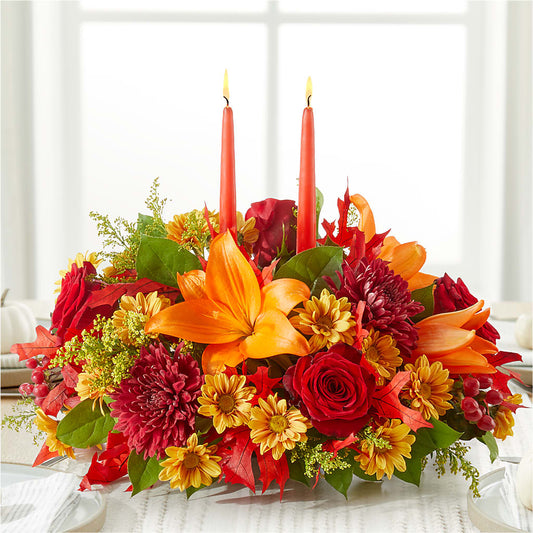 Autumn's Embrace Centerpiece – ANTOSZYK'S GARDEN CENTER & FLORIST SHOP, Butler PA