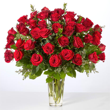 Forever Yours Fifty Stem Red Rose Bouquet – ANTOSZYK'S GARDEN CENTER & FLORIST SHOP, Butler PA