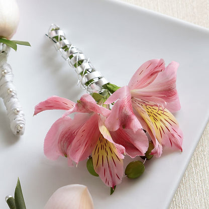 Pink Peruvian Lily Boutonniere – ANTOSZYK'S GARDEN CENTER & FLORIST SHOP, Butler PA