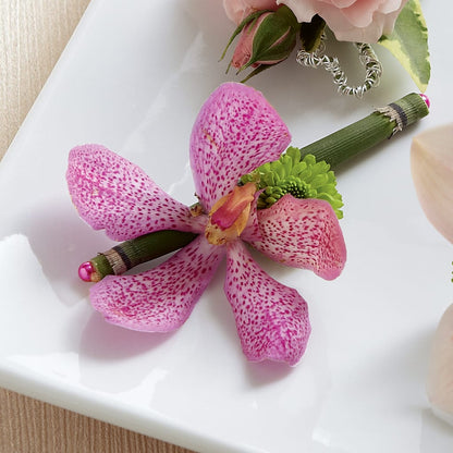Pink Mokara Boutonniere – ANTOSZYK'S GARDEN CENTER & FLORIST SHOP, Butler PA
