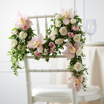 Orchid Rose Chair Décor – ANTOSZYK'S GARDEN CENTER & FLORIST SHOP, Butler PA