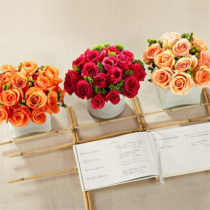 Dawn Rose Centerpiece – ANTOSZYK'S GARDEN CENTER & FLORIST SHOP, Butler PA