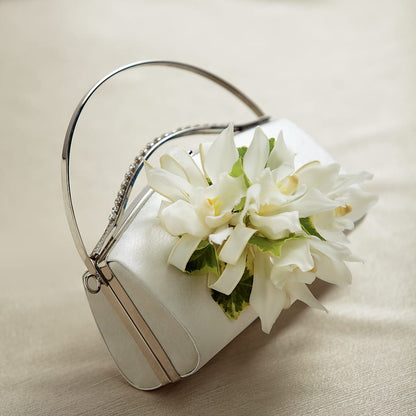 White Purse Decor – ANTOSZYK'S GARDEN CENTER & FLORIST SHOP, Butler PA